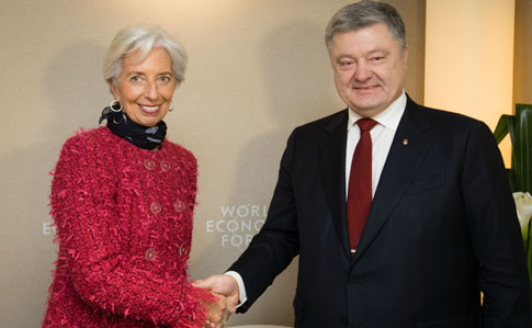Порошенко после встречи с Лагард: Украина будет продолжать сотрудничество с МВФ