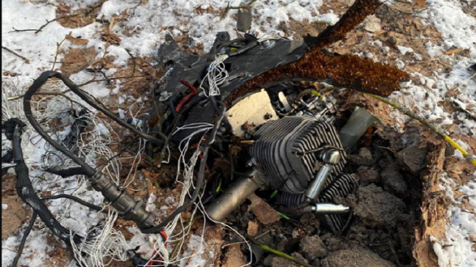 У Києві знайшли уламки збитого російського дрона 