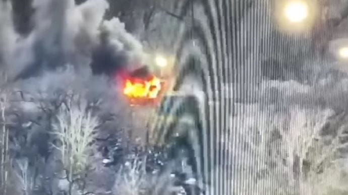 Оккупанты уничтожили грузовик украинской стороны СЦКК