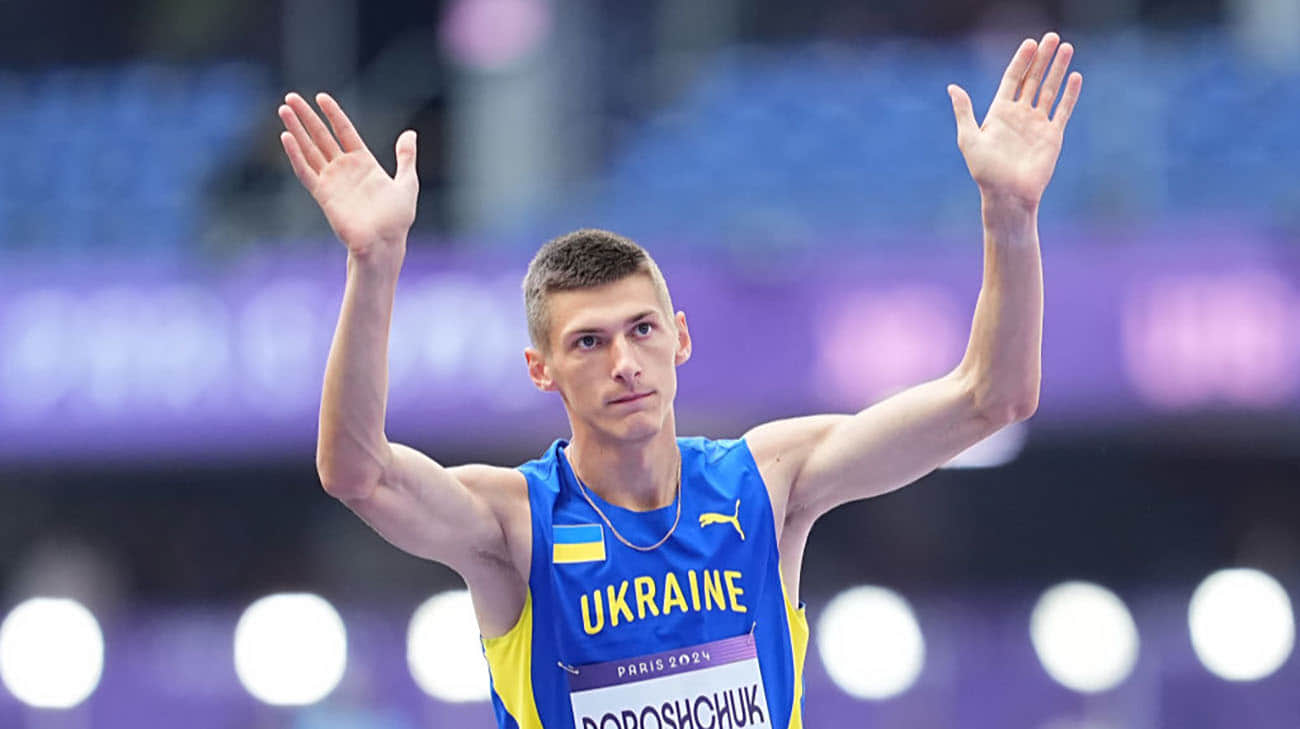 Ukrainian high jumper Doroshchuk wins bronze at his Diamond League debut