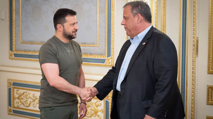 Zelenskyy holds meeting with Chris Christie, US presidential election candidate