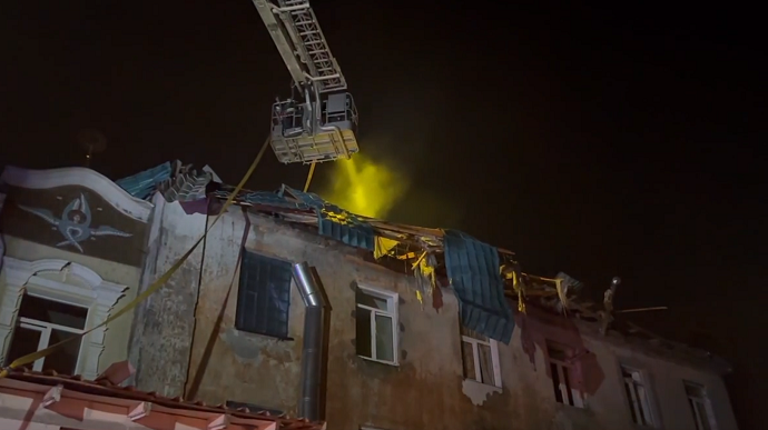 Văn phòng tổng thống cho thấy hậu quả của cuộc tấn công tên lửa vào Odesa