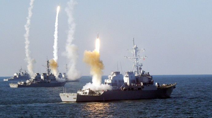 Russian keeps two missile carriers in sea with total firing capacity of four Kalibr missiles