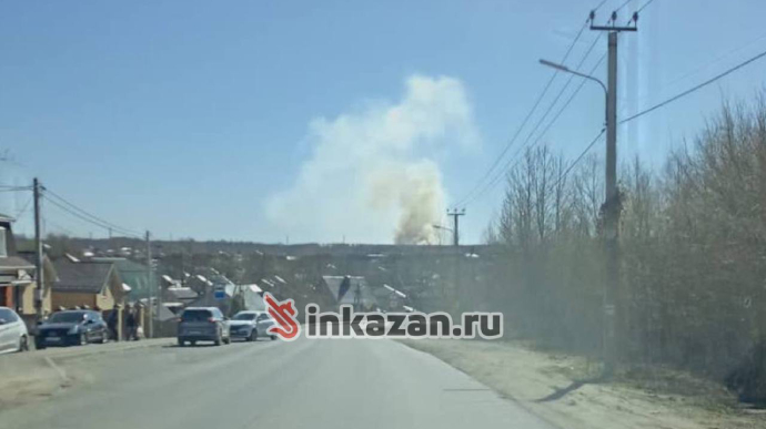 У Казані пожежа біля танкового полігону – росЗМІ