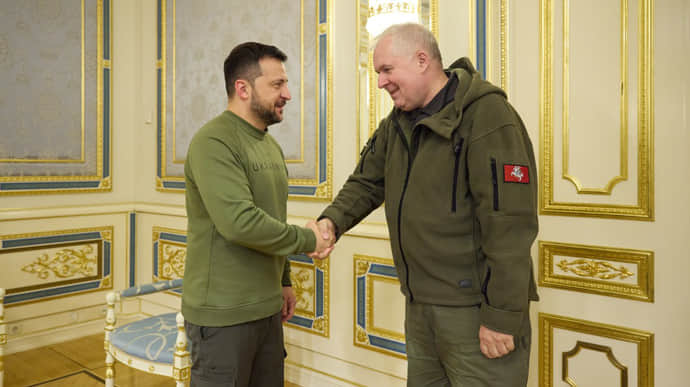 Lithuanian Defence Minister arrives in Kyiv and meets Zelenskyy