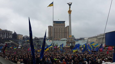 Свята завершилися. Майдан переходить в режим активних дій. Фото Арсена Авакова. 
