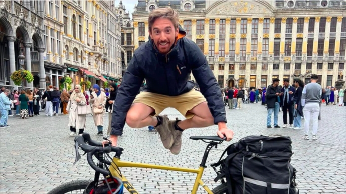 French journalist covered over 2,000 km on bike to raise funds for Ukraine's Armed Forces