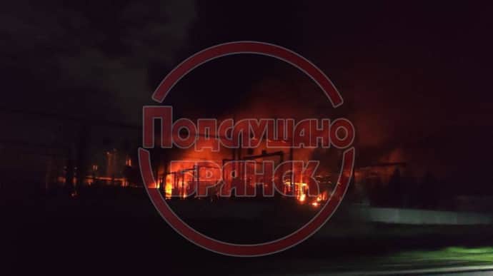 Substation ablaze near Bryansk in Russia, reports of drone attack – video
