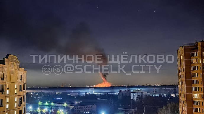 В России сильный пожар в Московской области