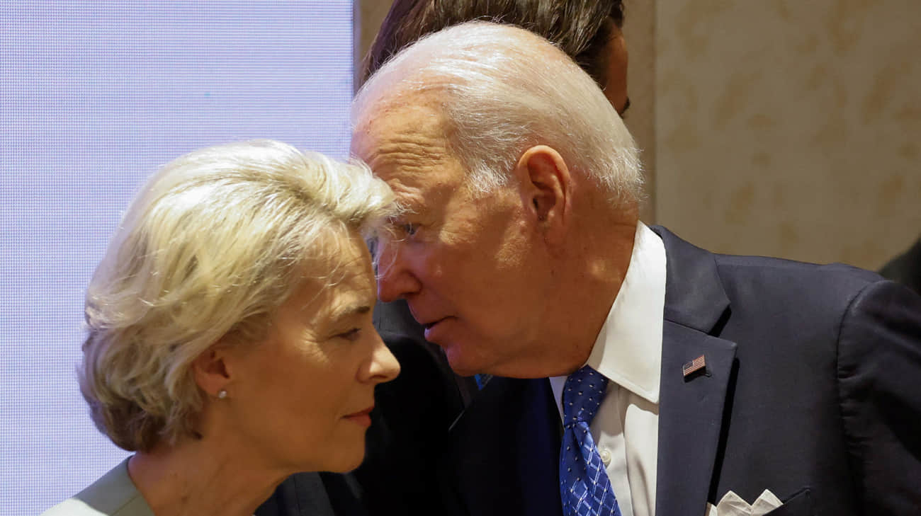 Von der Leyen discusses EU decision on €50 billion aid for Ukraine with Biden