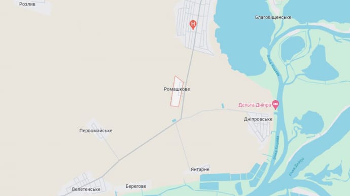 Russians strike Romashkove, Kherson Oblast: local resident wounded