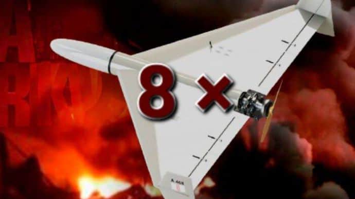 Air defence downs 8 Shahed drones in Ukraine’s south, but wreckage causes fire near Odesa