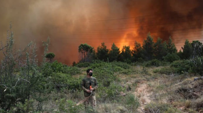 Украина отправила в Грецию пожарных, чтобы помогли тушить лесные пожары