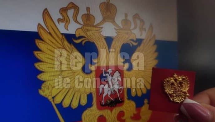 Controversial Orthodox diocese in Romania selling badges with Russian national emblem