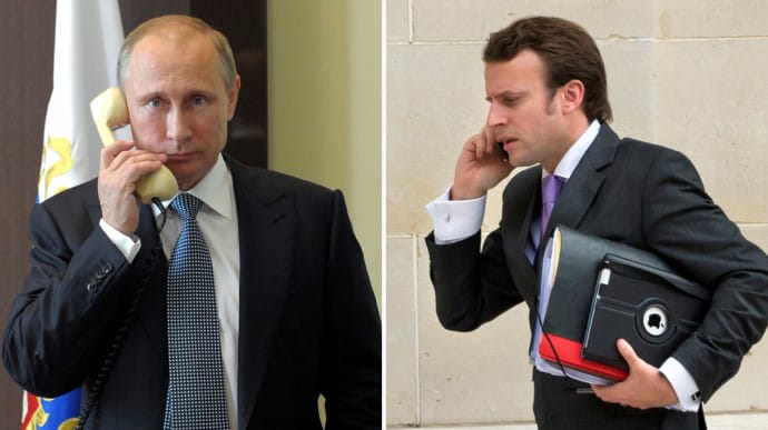 Путин и Макрон обсудили Донбасс