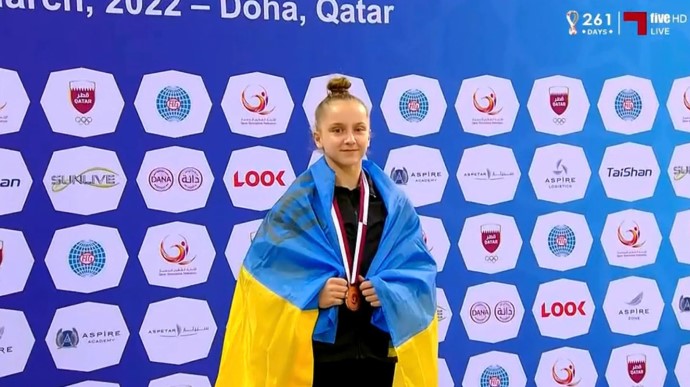 15-летняя украинская гимнастка отказалась выйти на подиум с россиянками
