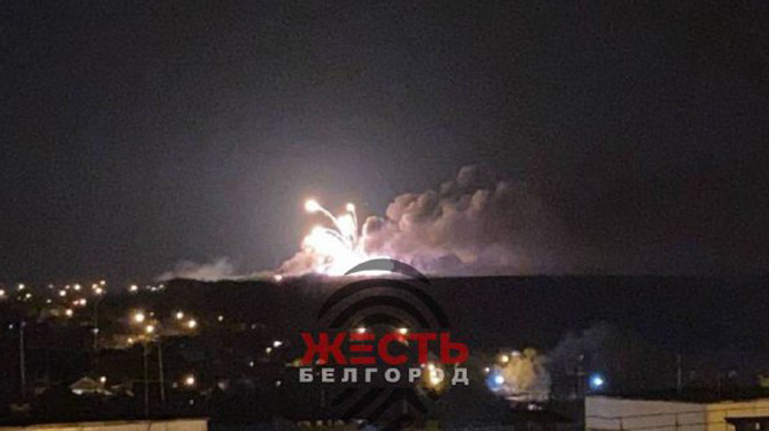 В российском Белгороде взрывы: вероятно, горит склад боеприпасов