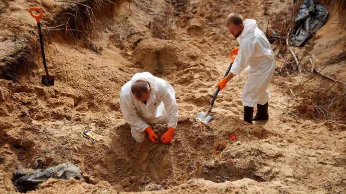 59 bodies exhumed in Izium, most showing signs of violent death – Kharkiv Oblast Military Administration