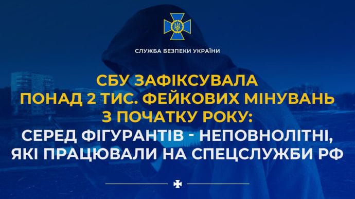 Російські спецслужби залучають до псевдомінувань в Україні підлітків – СБУ