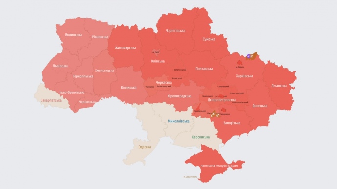 Карта: alerts.in.ua