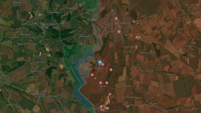 Heavy fighting in area of Klishchiivka, details to follow
