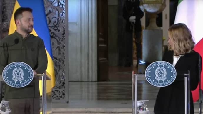 Zelenskyy and Italy's PM discuss preparation of new security package for Ukraine