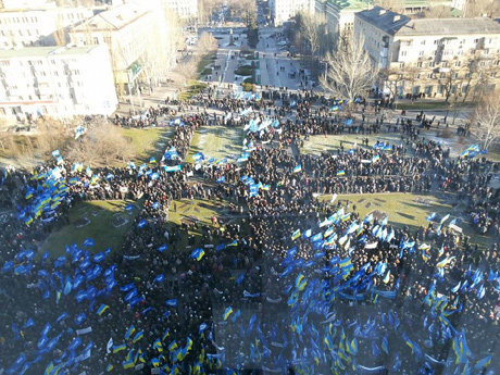 Милиция напомнила, что митинговали 15 тысяч. Фото Max Kasyanov