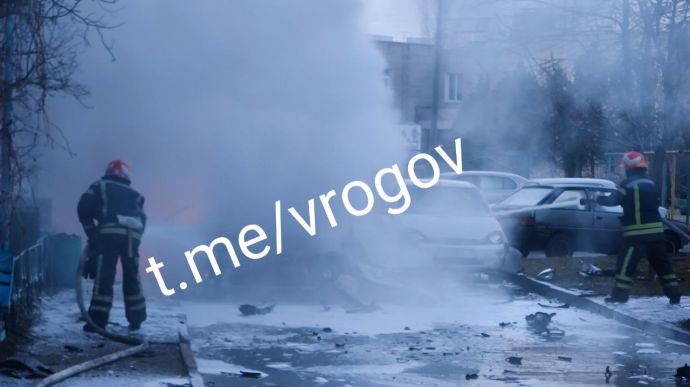 Puppet leader of Zaporizhzhia Oblast Rohov reports car blown up in Enerhodar