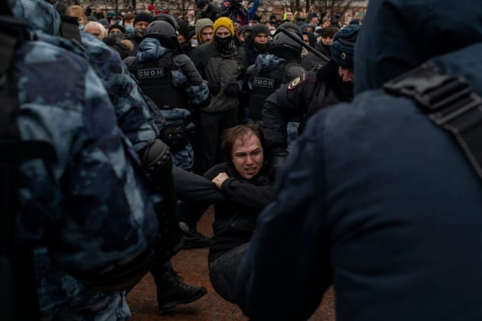 Затримання у Москві, фото Юріяй Козирєва