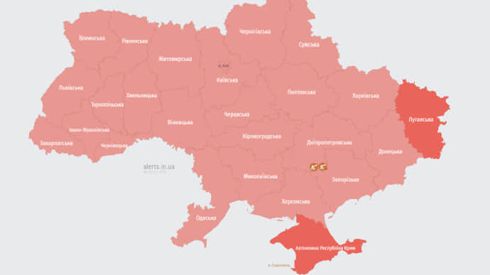 По всей Украине раздавалась воздушная тревога из-за МиГ