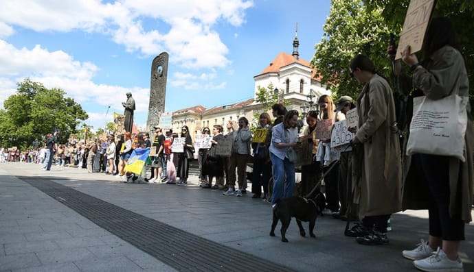 акція у Львові 28 квітня, фото: Координаційний штаб з питань поводження з полоненими