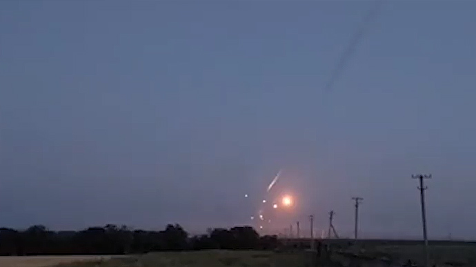 Ukrainian Air Force showed how they shot down Russian missiles in the morning