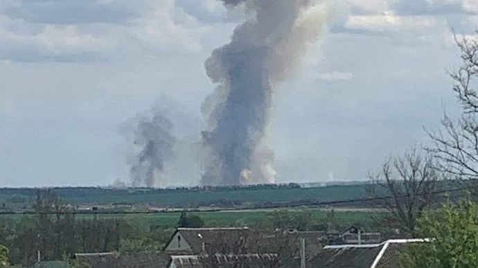 In the Belgorod region a Russian Federation Ministry of Defence facility is on fire