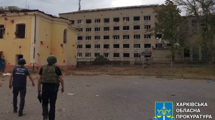 Russian troops strike educational institution in Kupiansk, injuring two people