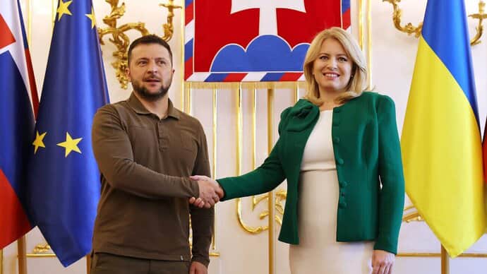 Президентка Словаччини закликала надати Україні засоби для самозахисту у війні з РФ