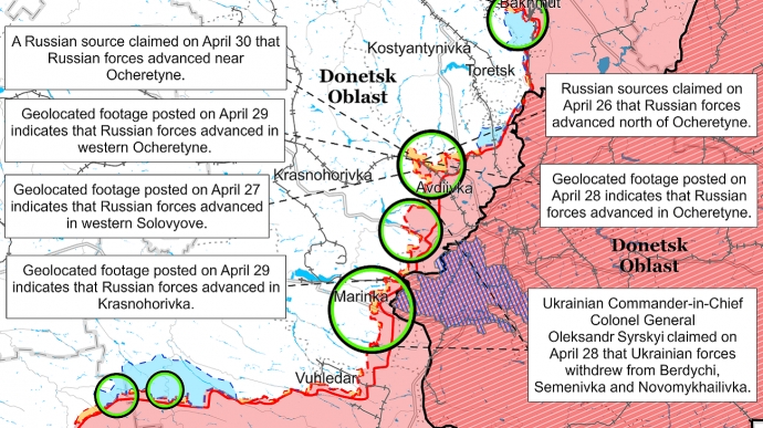 ISW claims Russian advance slowed down, allowing for break to prepare attack on Toretsk 