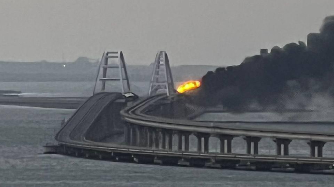 Russians gave an estimate from damage after explosion on Crimean Bridge