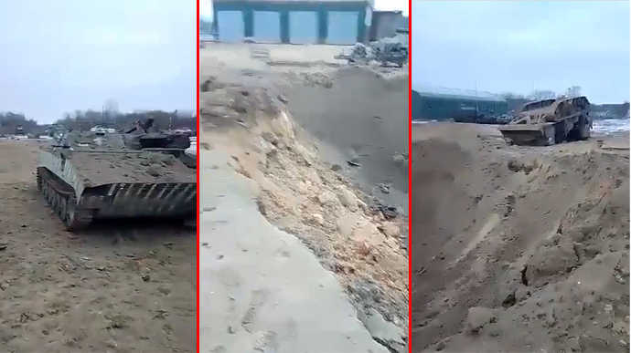 Attack on Klintsy, Bryansk Oblast, was on military equipment parking area