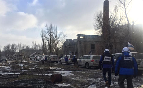СММ ОБСЕ на два дня эвакуировали свою базу в Светлодарске из-за обстрелов