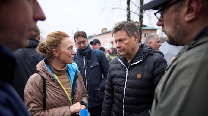 Council of Europe Secretary General and German Vice Chancellor visit liberated Chernihiv Oblast