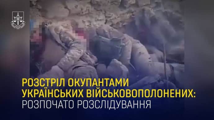 Ukrainian prisoners of war shot by Russians in Kherson Oblast