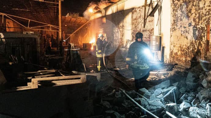 Russians attack industrial facility in Ternopil Oblast: fire breaks out – photos