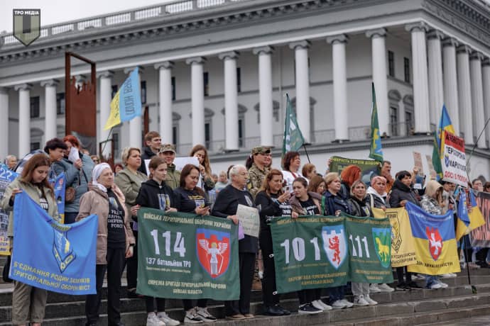 акція на Майдані 6 жовтня, усі фото: Сили територіальної оборони ЗСУ 