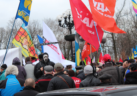 Митинг оппозиции в Киеве. Фото Оксаны Коваленко, УП