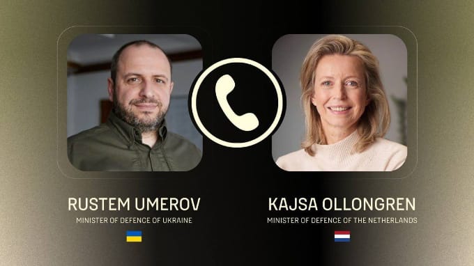 Defence Ministers of Ukraine and the Netherlands have phone conversation before another Ramstein meeting