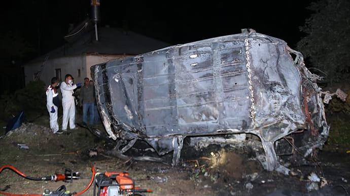 В Турции разбился микроавтобус с мигрантами, 12 погибших