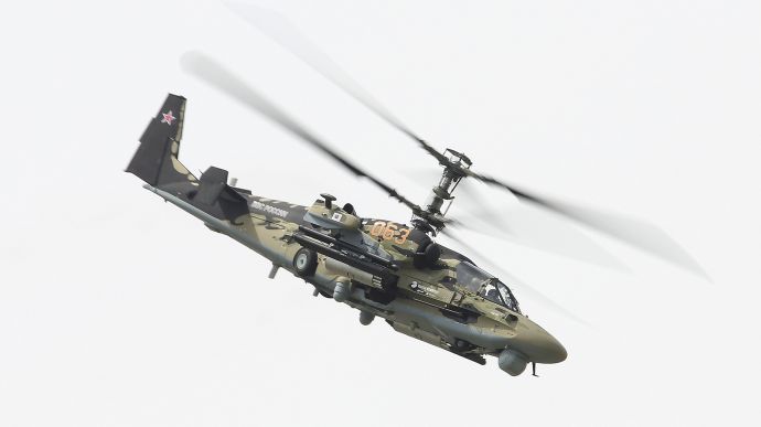 Ukrainian troops shoot down another Russian Ka-52 helicopter over Kherson Oblast 