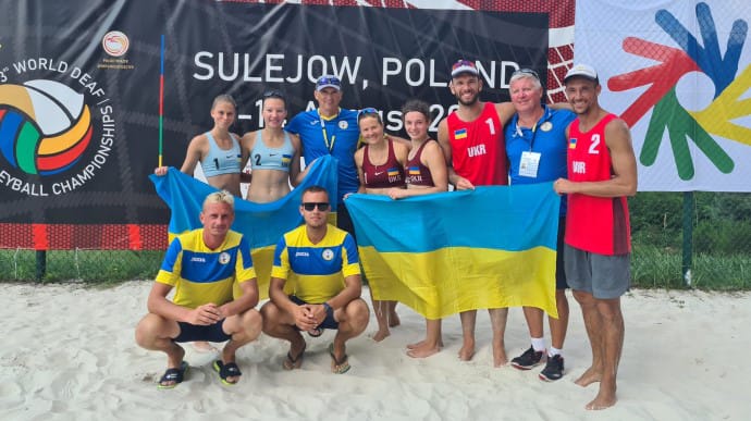 Дефлімпійська збірна України з пляжного волейболу виборола два золота й срібло