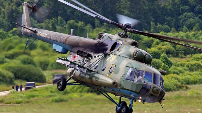Ukrainian Armed Forces hit Russian Mi-8 helicopter on Tuesday