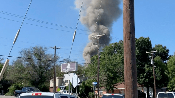 В жилом районе Техаса разбился военный самолет